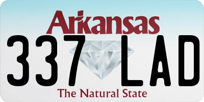 AR license plate 337LAD