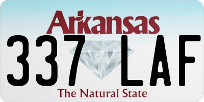 AR license plate 337LAF