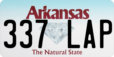 AR license plate 337LAP