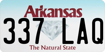 AR license plate 337LAQ