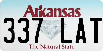 AR license plate 337LAT