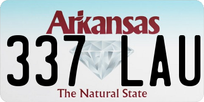 AR license plate 337LAU