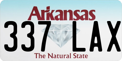 AR license plate 337LAX