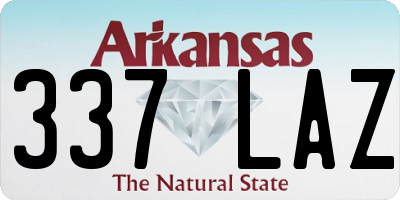 AR license plate 337LAZ