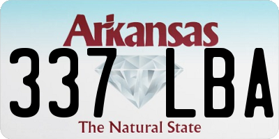 AR license plate 337LBA