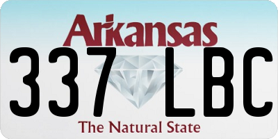 AR license plate 337LBC