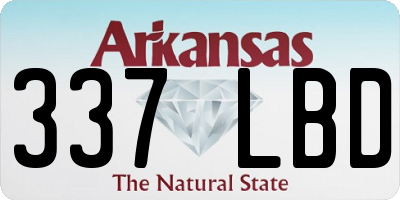 AR license plate 337LBD