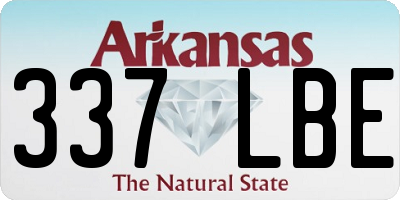 AR license plate 337LBE