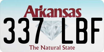 AR license plate 337LBF
