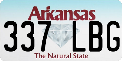 AR license plate 337LBG
