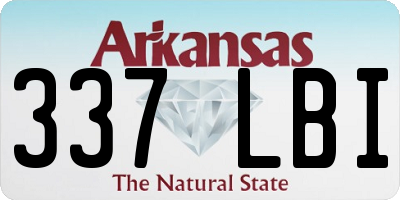 AR license plate 337LBI