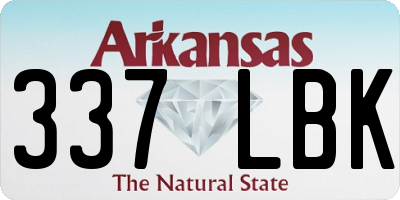AR license plate 337LBK