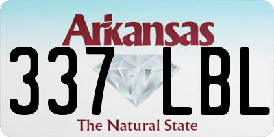 AR license plate 337LBL