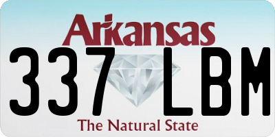 AR license plate 337LBM