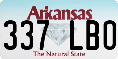 AR license plate 337LBO