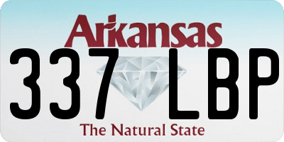 AR license plate 337LBP