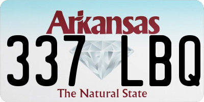 AR license plate 337LBQ