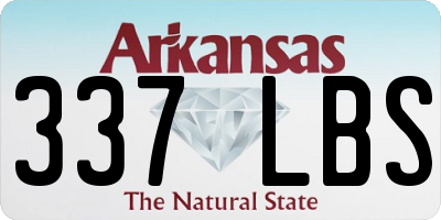 AR license plate 337LBS