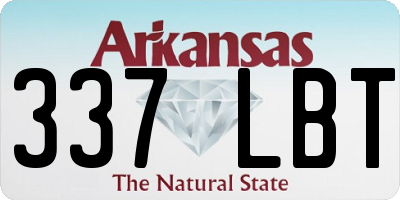 AR license plate 337LBT