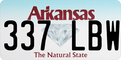 AR license plate 337LBW