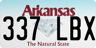 AR license plate 337LBX