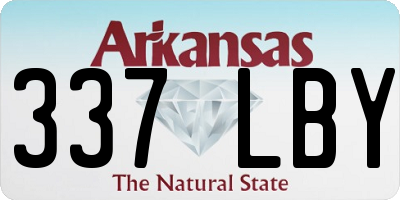 AR license plate 337LBY