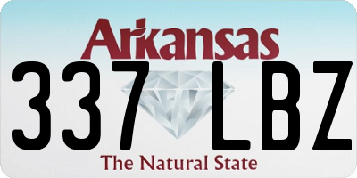AR license plate 337LBZ