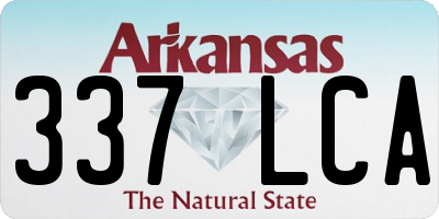 AR license plate 337LCA