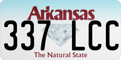 AR license plate 337LCC