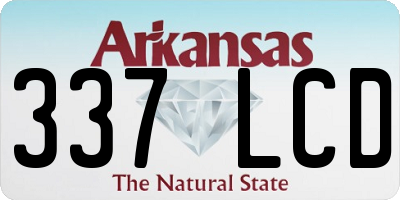 AR license plate 337LCD