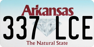 AR license plate 337LCE