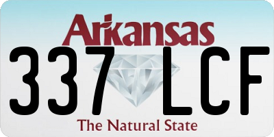 AR license plate 337LCF