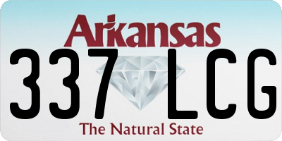 AR license plate 337LCG