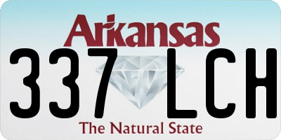 AR license plate 337LCH