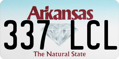AR license plate 337LCL