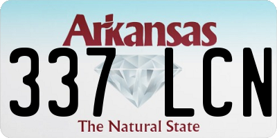 AR license plate 337LCN