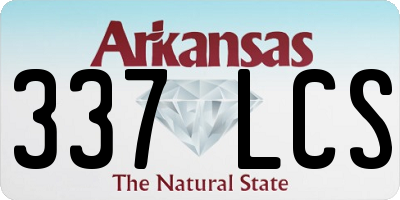 AR license plate 337LCS