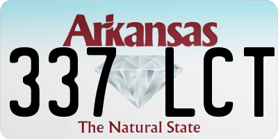 AR license plate 337LCT