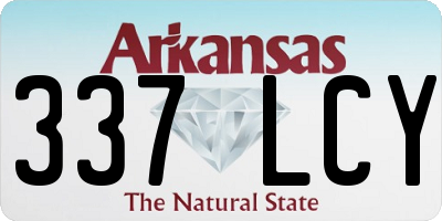 AR license plate 337LCY
