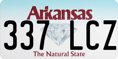 AR license plate 337LCZ