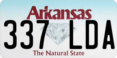 AR license plate 337LDA