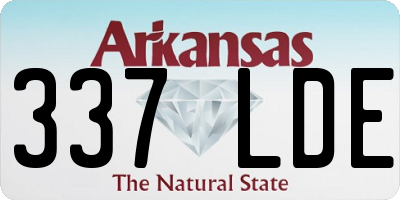 AR license plate 337LDE