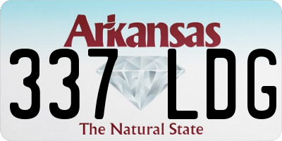 AR license plate 337LDG