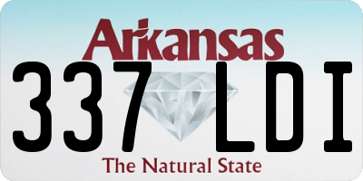 AR license plate 337LDI