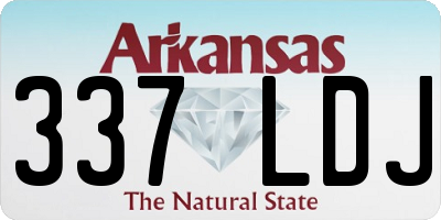 AR license plate 337LDJ