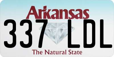AR license plate 337LDL