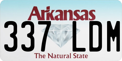 AR license plate 337LDM