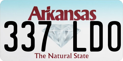 AR license plate 337LDO