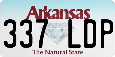 AR license plate 337LDP