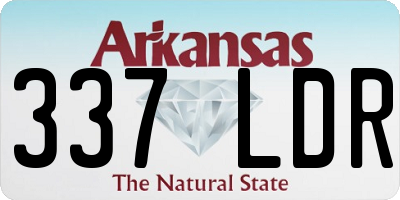 AR license plate 337LDR